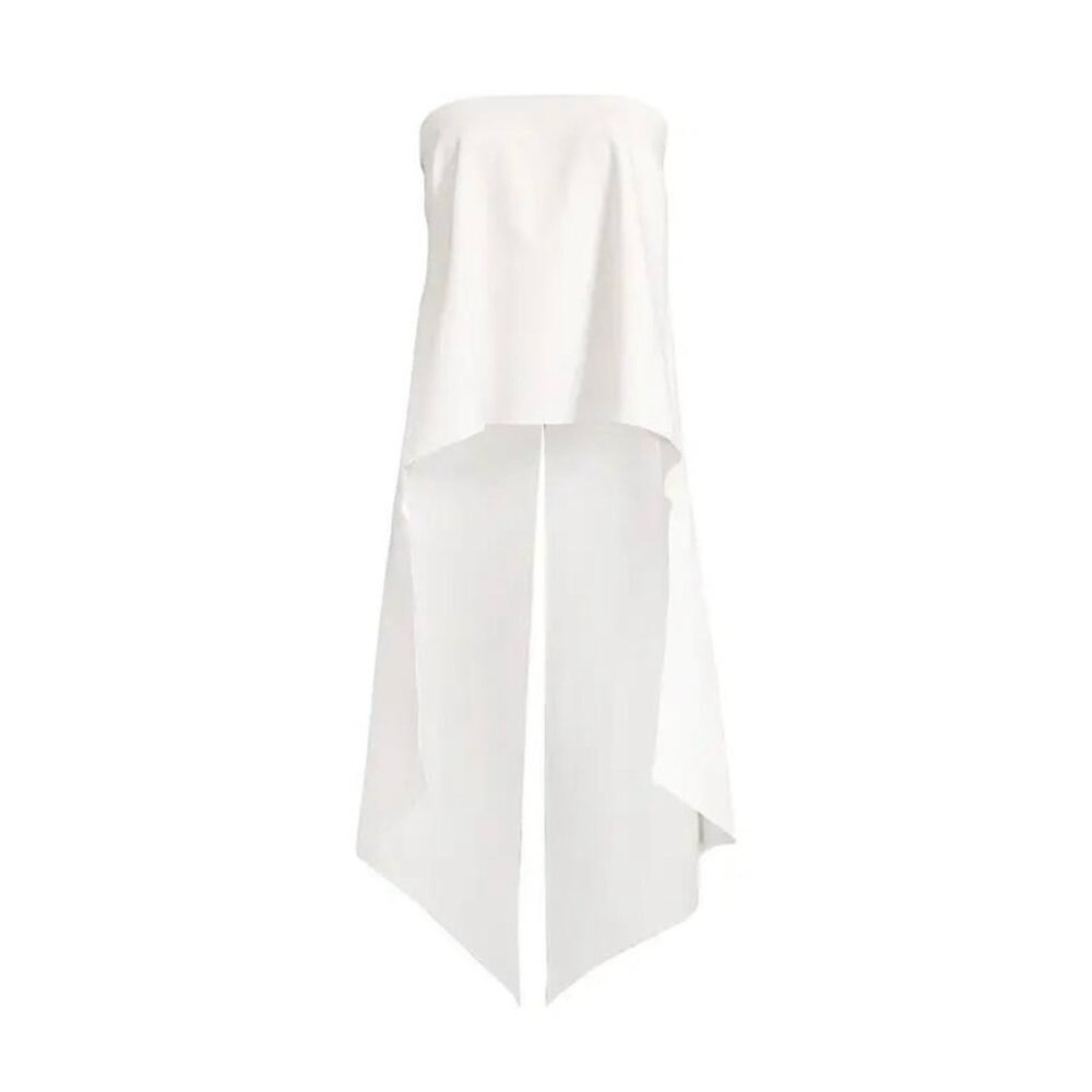 Sachin & Babi Women's Ivory Haven Sleeveless Tuxedo Tail Blouse Size 4